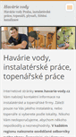 Mobile Screenshot of havarie-vody.cz