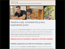 Tablet Screenshot of havarie-vody.cz